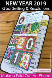 New Years 2019 Art Activity Goals And Resolutions New Years Activities Art Activities For Kids Activities For Teens