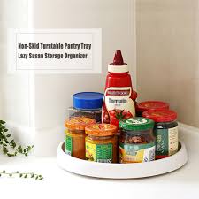 W assembled pantry cabinet is beautifully crafted with 2 raised panel doors and 4 shelves. Rotation Non Skid Pantry Cabinet Turntable With Wide Base Storage Bin Rotating Organizer For Kitchen Seasoning Tray Storage Trays Aliexpress