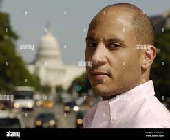 Jamiel Terry, estranged adopted son of Randall Terry, is seen at Freedom  Plaza with the U.S. Capitol in the background, Monday, Aug. 21, 2006, in  Washington. Randall Terry is running for a