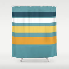 Check spelling or type a new query. Wide Stripes In Turquoise Blue White Mustard Yellow And Orange Shower Curtain By Kierkegaart Society6 Orange Shower Curtain Wide Stripes Minimalist Pattern