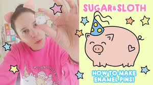 I personally do not like it turns out that they are the premium version of hard enamel. How I Make Enamel Pins Sugar Sloth