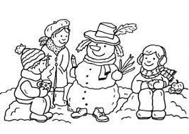 Ausmalbilder kinder | hier findest du dein gesuchtes ausmalbild wie baut man einen schneemann zum kostenlosen ausdrucken und ausmalen. Kostenlose Malvorlage Schneemanner Drei Kinder Und Schneemann Zum Ausmalen