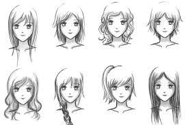 Female hair styles by naschi on deviantart. How To Draw Female Girl S Anime Hairstyles Anime Manga Manga Hair Girl Hair Drawing Female Anime Hairstyles