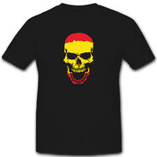 The flag for spain, which may show as the letters es on some platforms. Spanien Spain Espana Skull Totenkopf Fahne Flagge Flag T Shirt 5453 Kaufen Bei Alfa Gmbh