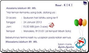 Surat undangan sendiri terdiri dari surat undangan resmi dan surat undangan tidak resmi. Undangan Tidak Resmi Ulang Tahun Ilmusosial Id