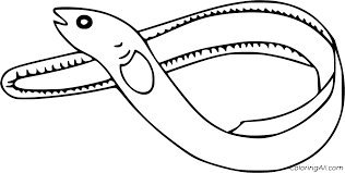 They live in shallow, muddy areas of their long and cylindrical body can be white, black, blue, purple or grey in color. Eel Coloring Pages Coloringall