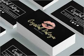 Everyone's expecting the rectangle, but you can do interesting things with printers these days. 40 Makeup Artist Business Card Templates Free Psd Designs