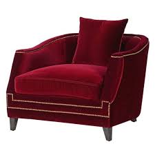 Majestic Crimson Red Velvet Armchair Velvetchair Oversized Chair Living Room Armchair Furniture Armchair Bedroom