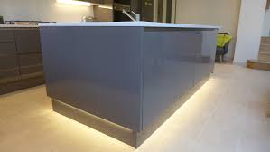 Alto is an innovative kitchen kickboard designed as a system of perfectly fitting elements. Grey Gloss Kitchen Island With Lights Kitchen Led Lighting Kitchen Plinth Lights Strip Lighting Kitchen