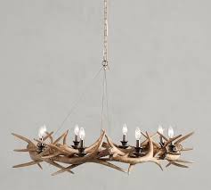 Faux Antler Ring Chandelier Antler Ring Faux Antler Antler Chandelier