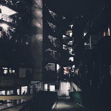 特殊時代背景下的歷史產物 南機場公寓 台北 萬華 南機場 南機場公寓 南機場夜市 國宅 夜市 建築 夜景 taiwan taipei wanhua nanjichang nightmarket architecture nightview