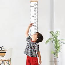 baby growth chart ruler child height canvas wall decal