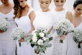 Kyle Megan Married At Oak Hill Farm White Wedding Bouquets White Bridesmaid Wedding Bridesmaids