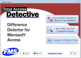 Microsoft Access Compare Database And Object Differences