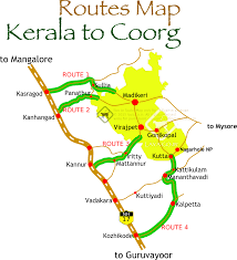 Karnataka is bordered by the arabian sea to the west, goa to the northwest, maharashtra to the north, andhra pradesh to the east, tamil nadu to the southeast, and kerala to the southwest. Kerala To Coorg Road Map