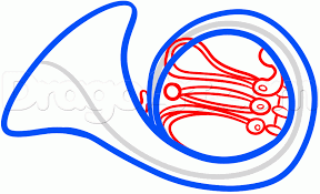 How To Draw A French Horn Step By Step Wind Musical Instruments Free Online Drawing Tutorial Added By Dawn July 14 2013 8 31 French Horn Drawings Horns Here we will need to draw long and sharp horns and ears. how to draw a french horn step by step