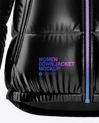 Download Metalic Women S Down Jacket Mockup In Apparel Mockups On Yellow Images Object Mockups