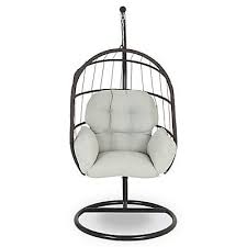 Metal swing chair garden b&q. Cannock Grey Plastic Egg Chair Diy At B Q
