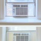 You can use to replace broken plastic air conditioner side panels. Pet Proof Air Conditioner Accordion Panel Upgrade K T Designs Interior Design And Decor Blog Diy Projects Diy Air Conditioner Window Air Conditioner Window Unit Air Conditioners