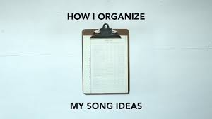 Да, у меня есть несколько идей для песен. How I Organize My Song Ideas Youtube