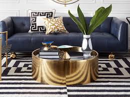 Jonathan Adler Alphaville Honed Brass Black Glass 39 Wide Round Coffee Table In 2020 Jonathan Adler Living Room Brass Coffee Table Round Coffee Table