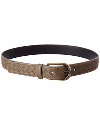 intreccia leather belt