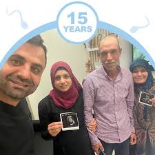 حالة اليوم إستثنائيه السيد جمال بعد عذاب طويل أكثر من ١٥ عاماً وبعد زواج  ثاني لتجديد المحاوله وبعد عدم التوفيق والحزن الشديد أجرينا عمليه أطفال  أنابيب للزوجتين معاً وكان التوفيق للإثنتين