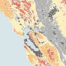 The fire and smoke map shows fine particulate (2.5 micron, pm 2.5) pollution data obtained from air quality monitors and sensors.information is shown on both the epa's air quality index scale, using the nowcast aqi algorithm, and also as hourly pm 2.5 concentration values. Map Do You Live In A High Risk Fire Zone Kqed