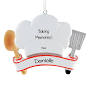 Best Chef Personalized Blue Wooden Spoon Ornament from lovableornaments.com