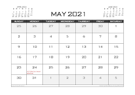 So, click the red button to continue to the print page. Printable May 2021 Calendar Canada