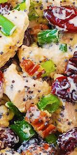 Delicious & creamy chicken salad recipe packed with nuts + cranberries mixed in a zesty blend of yogurt, mayo & dill. Cranberry Pecan Chicken Salad Pecan Chicken Salads Pecan Chicken Chicken Salad Recipes