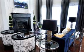 Anchor the room with a sofa in a shade you love — whether it's a baby blue and white pattern or a navy velvet. 20 Amazing Blue Black White Yellow Living Rooms Home Design Lover
