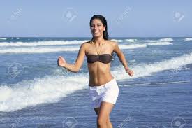Hot indian girls video desi 18+. Beautiful Summer Indian Brunette Girl Jumping On The Blue Beach Stock Photo Picture And Royalty Free Image Image 5594473