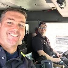 Lieutenant Tim Rice working rescue 1 with his brother Billy Rice