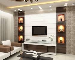 White living room with taupe sofa. Living Room Interior Tv Wall Designs For Living Room Work Provided Wood Work Furniture Id 21245019091