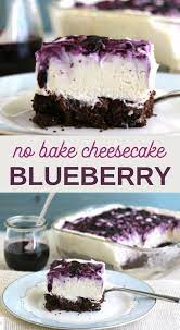 No Bake Blueberry Cheesecake Bars Recipe Blueberry Cheesecake Bars No Bake Blueberry Cheesecake Desserts
