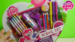 أغراض المدرسة ألعاب بنات ماي ليتل بوني My Little Pony School Set Youtube