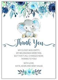 Elephant Boy Baby Shower Thank You Cards Elephant Baby Shower Boy Baby Shower Cards Boy Baby Shower Centerpieces