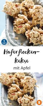 Haferflockenkekse Mit Apfel Rezept Ww Deutschland Rezept Haferflockenkekse Hafer Kekse Lecker