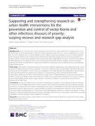 Pdf Supporting And Strengthening Research On Urban Health Interventions For The Prevention And Control Of Vector Borne And Other Infectious Diseases Of Poverty Scoping Reviews And Research Gap Analysis