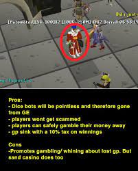 When purchased, it comes along with a corresponding hood. Lets End Dice Bots By Adding Dice Bots R 2007scape
