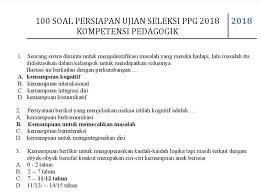 Maybe you would like to learn more about one of these? 100 Soal Pretest Ppg Dan Kunci Jawaban Berdasarkan Kisi Kisi