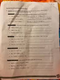Balance and classify five types of chemical reactions: Student Exploration Balancing Chemical Equations Activity B Answers Tessshebaylo