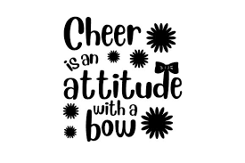 Cheer Is An Attitude With A Bow Svg Cut File By Creative Fabrica Crafts Creative Fabrica