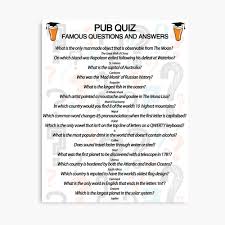 Plus, learn bonus facts about your favorite movies. Printable Fun Pub Quiz Quiz Questions And Answers