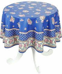 nappe provencale ronde enduite nappe linge de table nappe de table