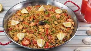Bring to a low boil, reduce heat, cover, and cook 25 minutes. Seafood Couscous Paella Wcrf Uk Healthy Recipes Youtube