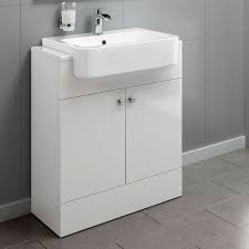 To keep your bathroom more organised, install a floor standing or wall mounted under sink cabinet vanity unit, to create practical storage in your bathroom. 660mm Harper Gloss White Basin Vanity Unit Floor Standing Bathroom Sink Vanity Units Bathroom Furniture Storage Sink Vanity Unit