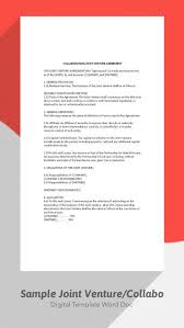 Sample Joint Venture Agreement Collaboration Agreement Joint Etsy Joint Venture Agreement Venture