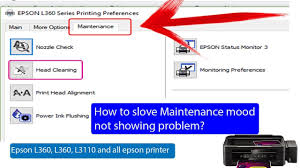 Select the driver that compatible with you're windows os in the link below and then click accept in the next page for download : How To Solve Epson L360 L380 L3110 Head Cleaning Problem In Hindi Maintenance Not Showing Youtube